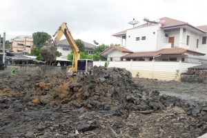 ถมดิน เพื่อปลูกสร้างบ้าน โดยใช้ดินถมทั่วไป