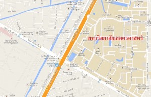 แผนที่มหาวิทยาลัยเกษตรศาสตร์